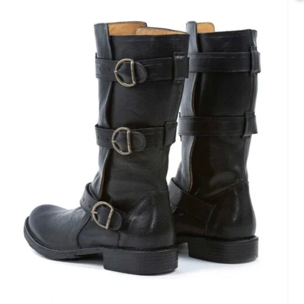 Fiorentini+Baker Eternity 7040 black moto boots SZ 37 Worn Once